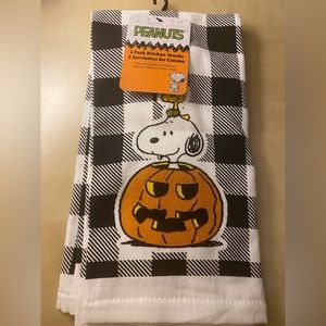 Peanuts Snoopy Halloween Pumpkin Kitchen Towels